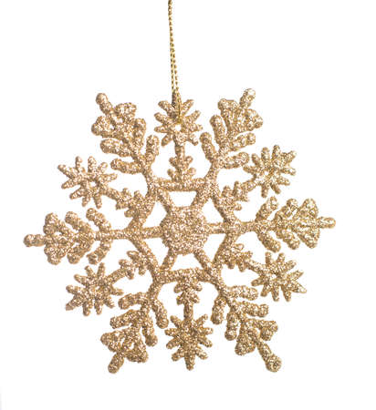 christmas snowflake on white backgeoundの写真素材