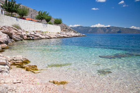 beach in Kefalonia, Greeceの写真素材