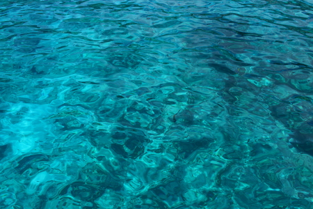 Nature background of transparent azure marine water