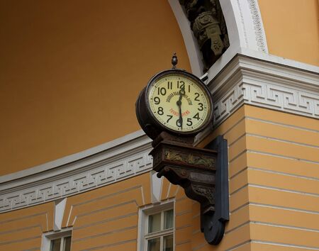 The clock of the arch of the General Staff or Mendeleev's clock. The first street electric clock in...