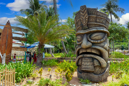 Phu Quoc, Vietnam - March 23, 2019: Sunworld Hon Thom Nature Parkのeditorial素材