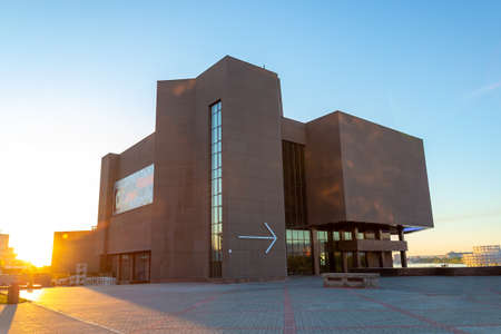 Krasnoyarsk, Russia - 11 June, 2021: Museum Center Peace Square. One of the most famous museums in Krasnoyarsk, the largest exhibition site for contemporary art in Siberiaのeditorial素材