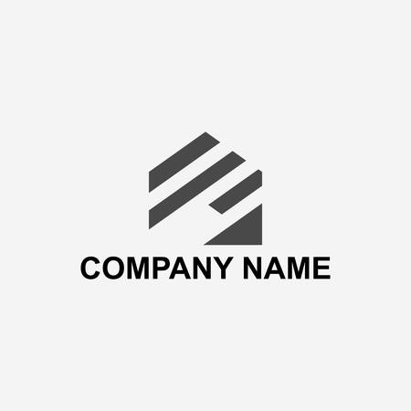 Minimalist home logo designのイラスト素材