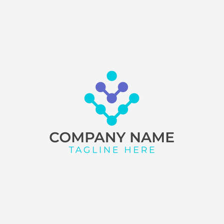 Connection logo designのイラスト素材
