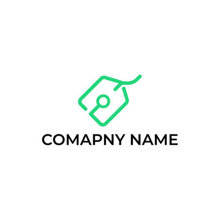Label and magnifying logo designのイラスト素材