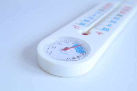 Thermometer on white background. Thermometer on white background.