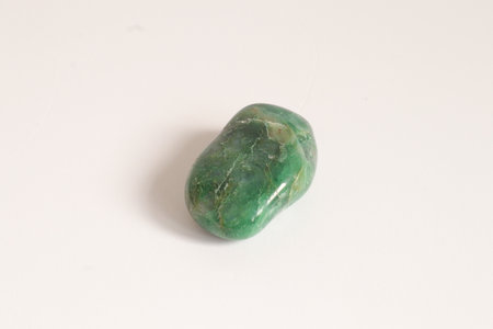 Emerald semigem geological mineral on the white backgrounの写真素材