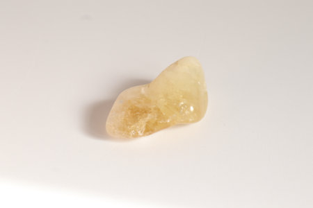 macro shooting of natural mineral rock specimen - rough gemstone on white backgroundの写真素材