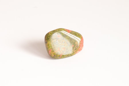 Tourmaline semigem geological mineral isolated on the white backgroundの写真素材