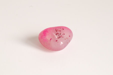 Rhodochrosite gemstone semigem geological mineral isolatedの写真素材