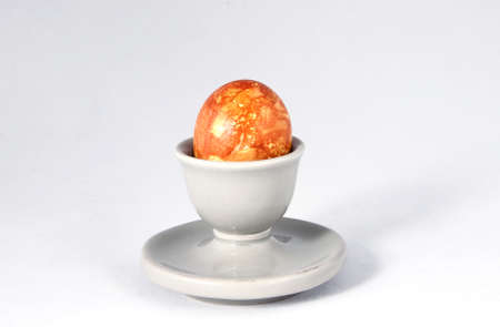 Easter multicolored eggs on a white background. Lithuaniaの写真素材