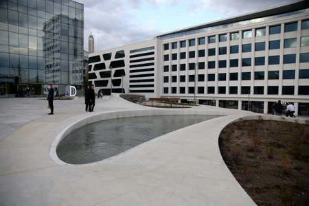 Unity Square in the center of Kaunas Lithuania 14 05 2020のeditorial素材