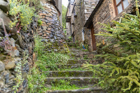 Talasnal: A Tourist Marvel in Portugal with Ancient Architecture, Stone Houses, and Narrow Alleys Jun 19 2024の写真素材