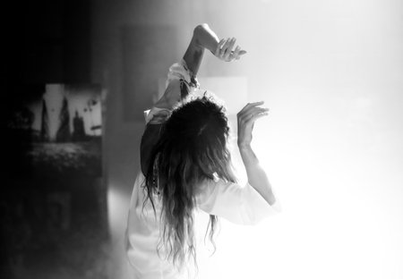 Dance, Painting, and Creative Expressionの写真素材