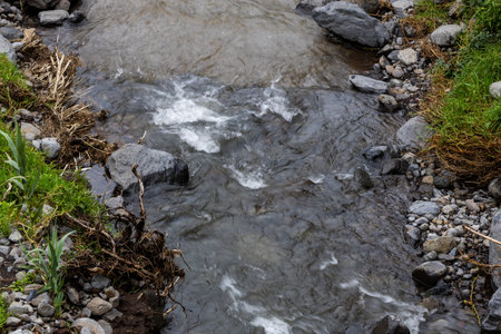 Cascading Water Through Madeira Rocks