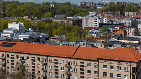 Lithuania, Kaunas City and Architecture from Above 04 18 2025