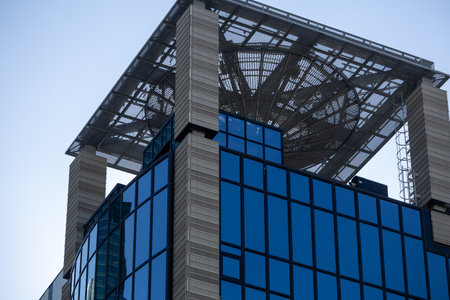 Modern Tokyo Architecture in Geometric Rhythm of Glass and Steel