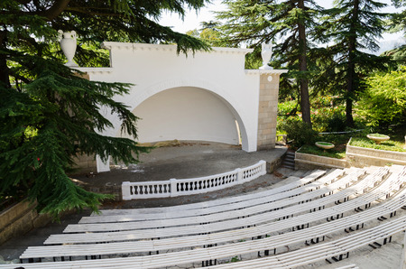 Summer theater. Nikita Botanical Garden. Crimea, Yalta, Nikita village.の写真素材