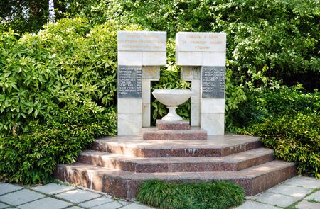 Monument to the workers of the Nikitsky Botanical Gardens, died during the Second World War.のeditorial素材
