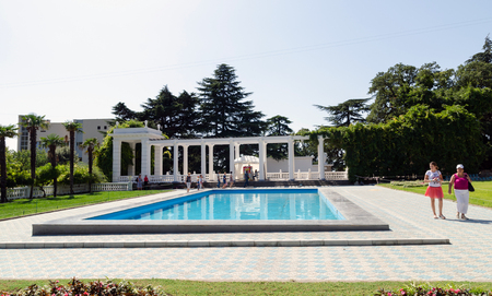 Parterre. Nikita Botanical Garden. Crimea, Yalta, Nikita village.のeditorial素材