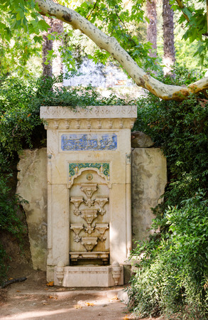 Copy of Bakhchsarai "Fountain of Tears" in the Nikitsky botanical garden. Crimea, Yalta, Nikita village.の写真素材