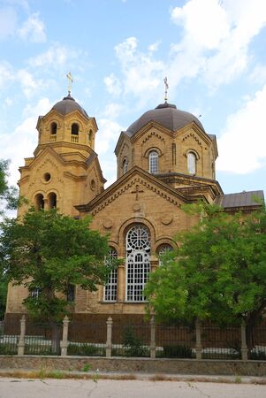 The Church of St. Elijah Greek church located on the embankment of Yevpatoria. The temple was built in 19111918 by the architect A. Henry.の写真素材