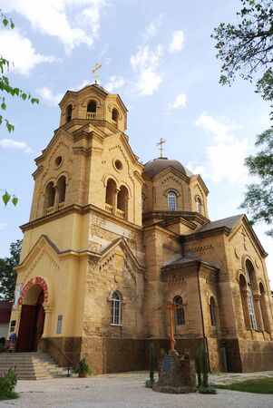 The Church of St. Elijah Greek church located on the embankment of Yevpatoria. The temple was built in 19111918 by the architect A. Henry.の写真素材