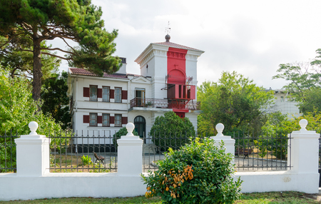 Gelendzhik lighthouse - the oldest operating lighthous on the Black Sea coast, a monument of architecture. Founded on August 19, 1897. The author of the building is considered to be a Frenchman, FranÃÂ§ois Joseph de Tondo. Lighthouse is located on Lermonのeditorial素材