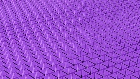 Abstract geometric background from 3d triangles. Vector illustration in retro design. The aspect ratio is 16: 9. Editable strokes.のイラスト素材