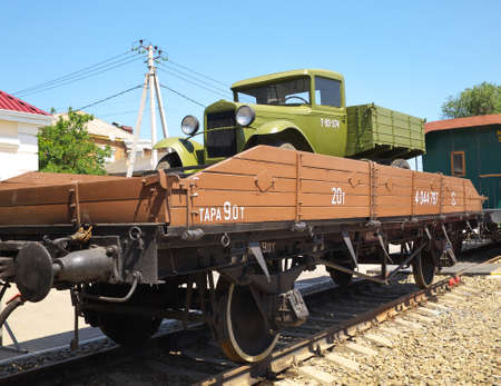 Rostov-on-Don, Russia - July 13, 2021. Soviet truck GAZ-AA Polutorka (years of production 1932-1938)...