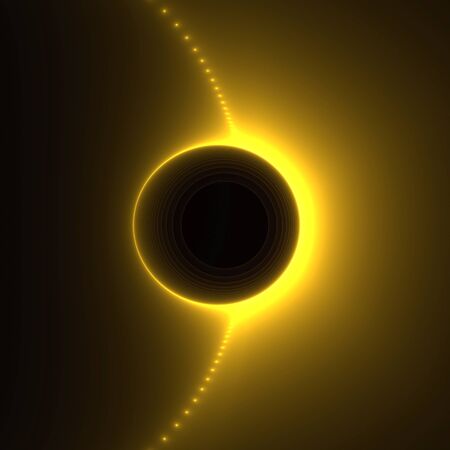 Solar flare abstract fractal design for backgrounds and wallpapers