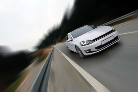 driving too fastの写真素材