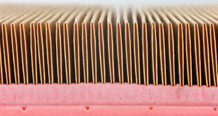 enlarged detail of the automotive air filterの写真素材