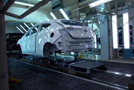 car production lineのeditorial素材