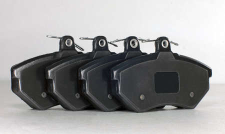 four brake pads for carの写真素材