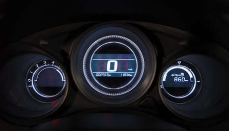 car illuminated dashboard