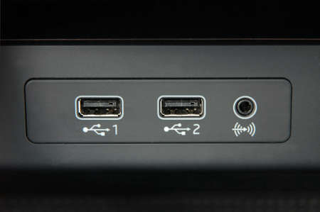 Media Interface in the carの写真素材