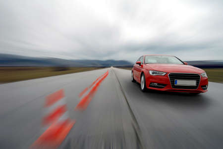 driving too fastの写真素材