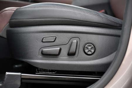 Buttons for adjusting seat position