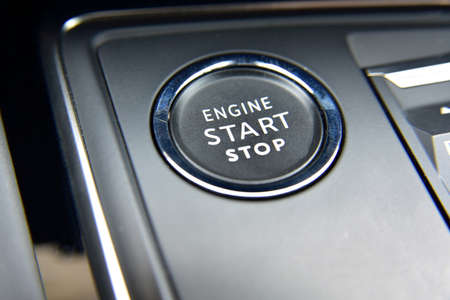 Car engine start and stop button