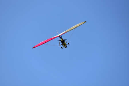 Motor kite flying in the sky