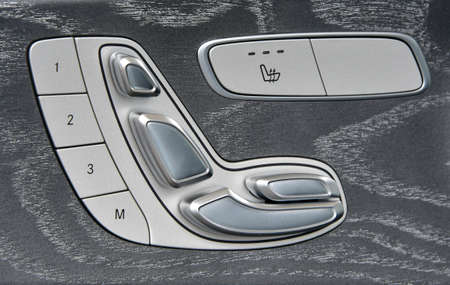 Buttons for adjusting seat position