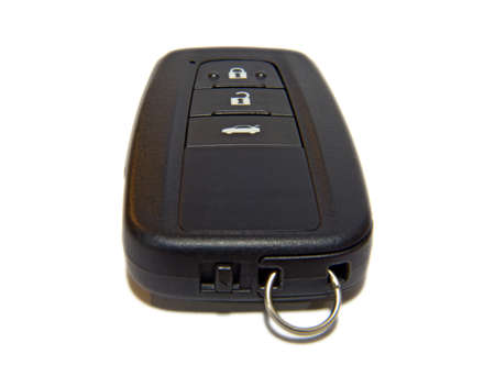 Black car key with remote central locking