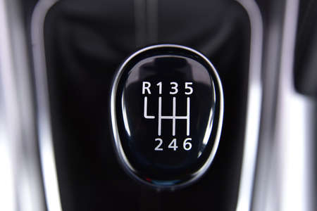 The head of the manual transmission leverの写真素材