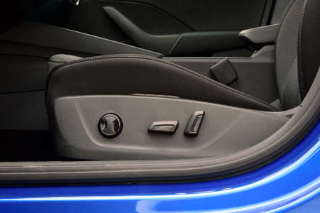Buttons for adjusting seat positionの写真素材