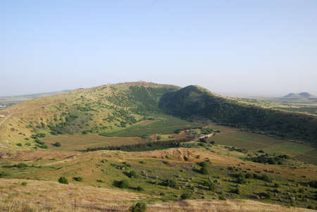 Panoramic view of golan heights, Israel 2009の写真素材