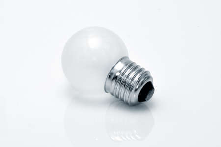Electrical light bulb Isolated on white background. Monochromeの写真素材