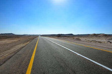 Fragment of road in the desert.の写真素材