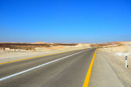 Fragment of road in the desert.の写真素材