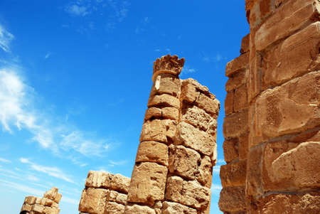 The ruins of an ancient temple. Masada. Israelの写真素材